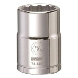 Socket, 3/4 in, 15/16 in, 12 Points