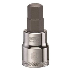 Socket Driver Bit, 3/8 in Drive, 7/16 in