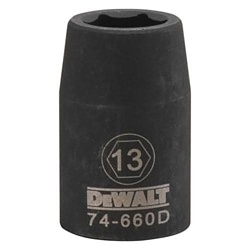 Socket, 1/2 in, 13 mm, 6 Points