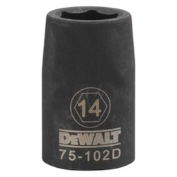 Socket, 1/2 in, 14 mm, 6 Points