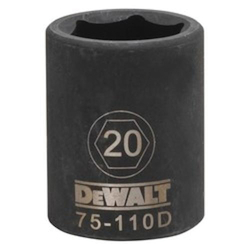 Socket, 1/2 in, 20 mm, 6 Points