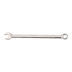 Combination Wrench, 8 mm, 15 deg Offset, 5-11/32 in OAL, Steel, ASME B107.100