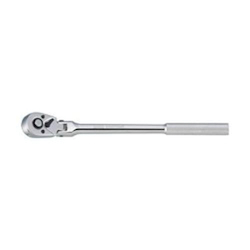 Flexible Hand Ratchet, 3/8 in Drive, 11 in OAL, Full Polished