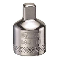 Reducing Socket Adapter, 1/4 in Male x 3/8 in Female Drive, 1 in OAL