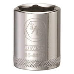 Socket, 1/4 in Hex Drive, 9/16 in, 6 Points