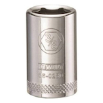 Socket, 1/4 in Hex Drive, 3/8 in, 6 Points