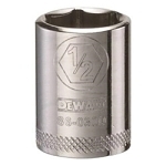 Socket, 1/4 in Hex Drive, 1/2 in, 6 Points