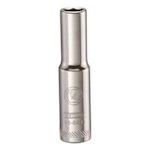 Deep Length Socket, 1/4 in Hex Drive, 1/4 in, 6 Points