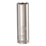 Deep Length Socket, 1/4 in Hex Drive, 3/8 in, 6 Points