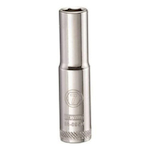 Deep Length Socket, 1/4 in Hex Drive, 7 mm, 6 Points