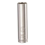 Deep Length Socket, 1/4 in Hex Drive, 8 mm, 6 Points