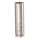 Deep Length Socket, 1/4 in Hex Drive, 9 mm, 6 Points
