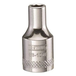 Socket, 1/4 in Hex Drive, 4 mm, 6 Points