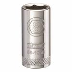 Socket, 1/4 in Drive Hex Drive, 8 mm Socket, 6 Points