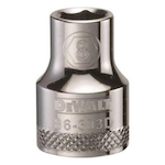 Socket, 3/8 in Hex Drive, 8 mm, 6 Points