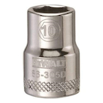 Socket, 3/8 in Hex Drive, 10 mm, 6 Points