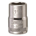 Socket, 3/8 in Hex Drive, 11 mm, 6 Points