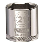 Socket, 3/8 in Hex Drive, 21 mm, 6 Points