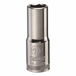 Deep Length Socket, 3/8 in Drive Hex Drive, 10 mm Socket Deep Socket, 6 Points