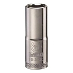 Deep Length Socket, 3/8 in Hex Drive, 11 mm, 6 Points