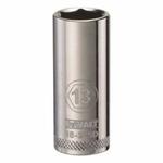 Deep Length Socket, 3/8 in Drive Hex Drive, 13 mm Socket Deep Socket, 6 Points