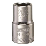 Socket, 1/2 in Hex Drive, 1/2 in, 6 Points