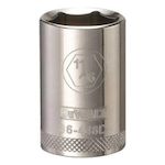 Socket, 1/2 in Hex Drive, 11/16 in, 6 Points