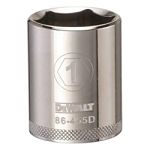 Socket, 1/2 in Hex Drive, 1 in, 6 Points