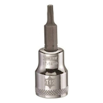 Socket Driver Bit, 3/8 in Drive, T15