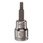 Socket Driver Bit, 3/8 in Drive, 4 mm
