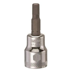 Socket Driver Bit, 3/8 in Drive, 5 mm
