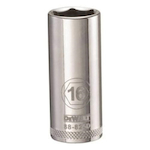 Deep Length Socket, 3/8 in Hex Drive, 16 mm, 6 Points
