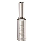 Deep Length Socket, 1/4 in Hex Drive, 4 mm, 6 Points