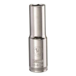 Deep Length Socket, 1/2 in Hex Drive, 1/2 in, 6 Points