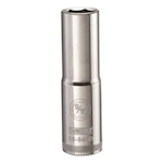 Deep Length Socket, 1/2 in Hex Drive, 9/16 in, 6 Points
