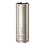 Deep Length Socket, 1/2 in Hex Drive, 13/16 in, 6 Points