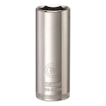 Deep Length Socket, 1/2 in Hex Drive, 7/8 in, 6 Points