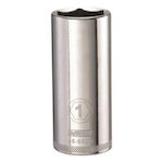 Deep Length Socket, 1/2 in Hex Drive, 1 in, 6 Points