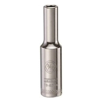 Deep Length Socket, 1/4 in Hex Drive, 3/16 in, 6 Points