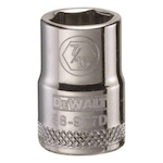 Socket, 3/8 in Hex Drive, 7/16 in, 6 Points