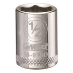 Socket, 3/8 in Hex Drive, 1/2 in, 6 Points