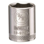 Socket, 3/8 in Hex Drive, 9/16 in, 6 Points