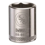 Socket, 3/8 in Hex Drive, 5/8 in, 6 Points