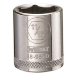 Socket, 3/8 in Hex Drive, 11/16 in, 6 Points