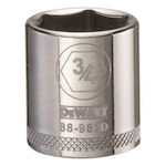 Socket, 3/8 in Hex Drive, 3/4 in, 6 Points