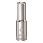 Deep Length Socket, 1/2 in Hex Drive, 13 mm, 6 Points