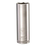 Deep Length Socket, 1/2 in Hex Drive, 18 mm, 6 Points