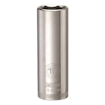 Deep Length Socket, 1/2 in Hex Drive, 19 mm, 6 Points