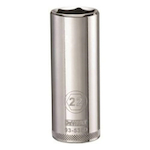Deep Length Socket, 1/2 in Hex Drive, 22 mm, 6 Points