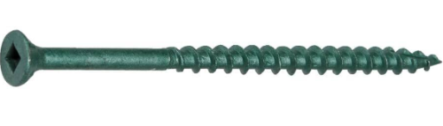 8 X 3  Flat Socket Green Decking Wood Screws